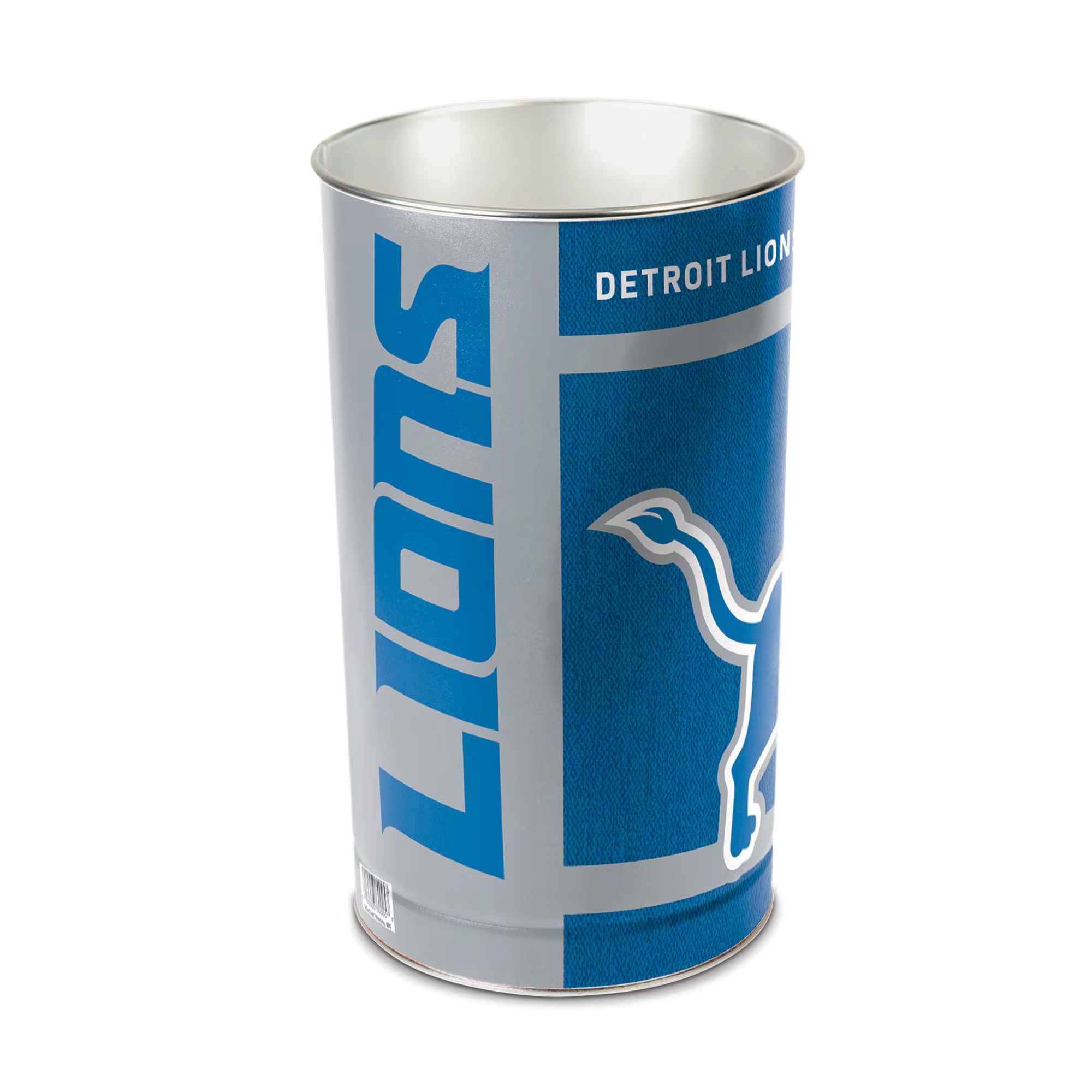 WinCraft Detroit Lions 15'' Tapered Wastebasket