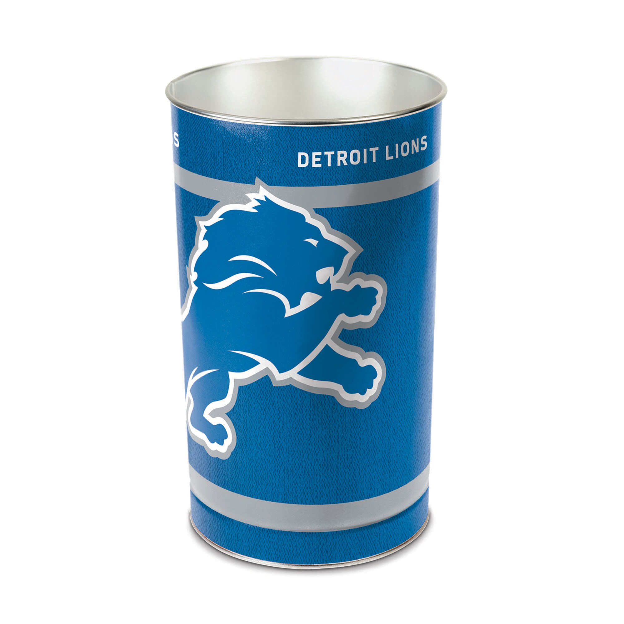 WinCraft Detroit Lions 15'' Tapered Wastebasket