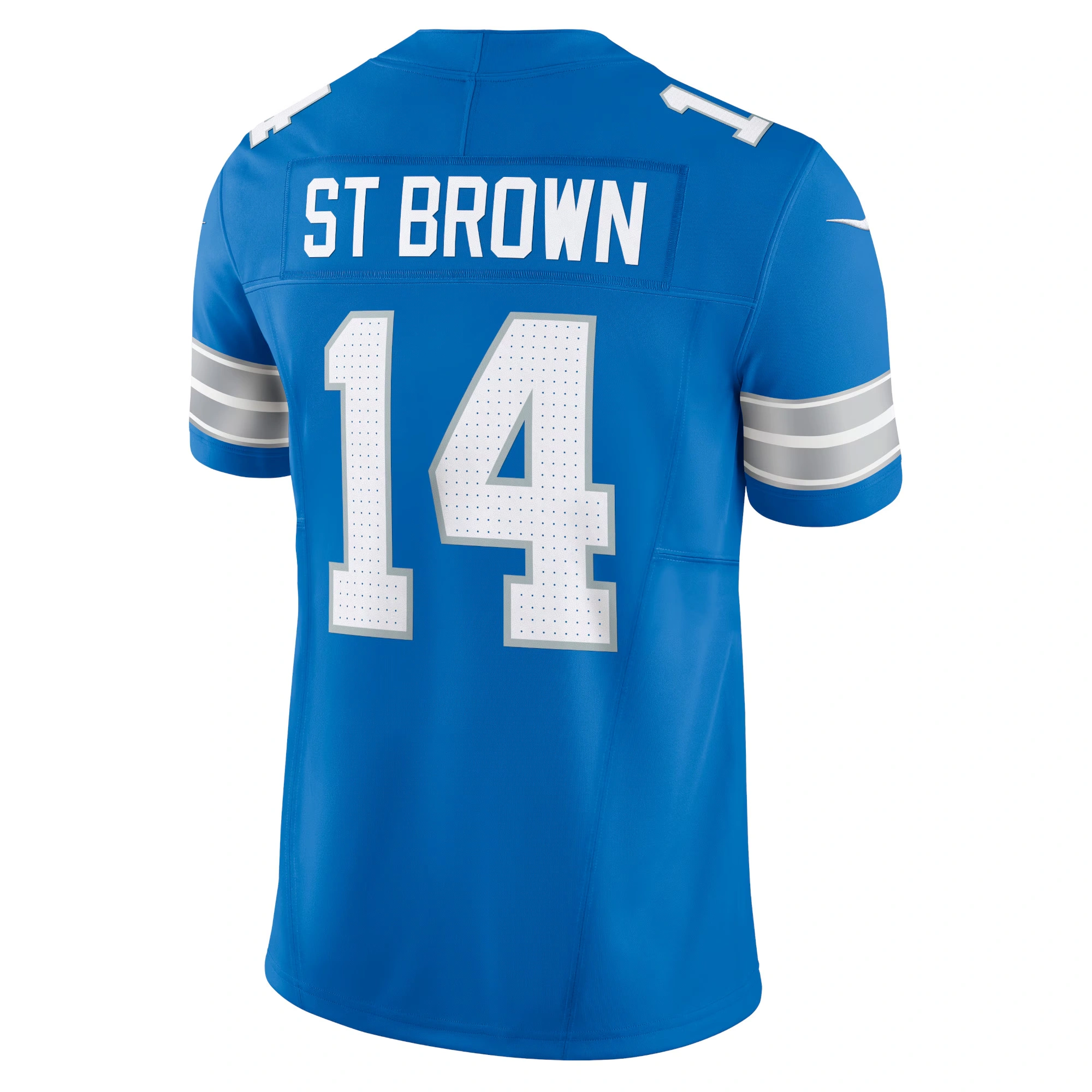 Men's Nike Amon-Ra St. Brown Blue Detroit Lions Vapor F.U.S.E. Limited Jersey 3 Men's Nike Amon-Ra St. Brown Blue Detroit Lions Vapor F.U.S.E. Limited Jersey