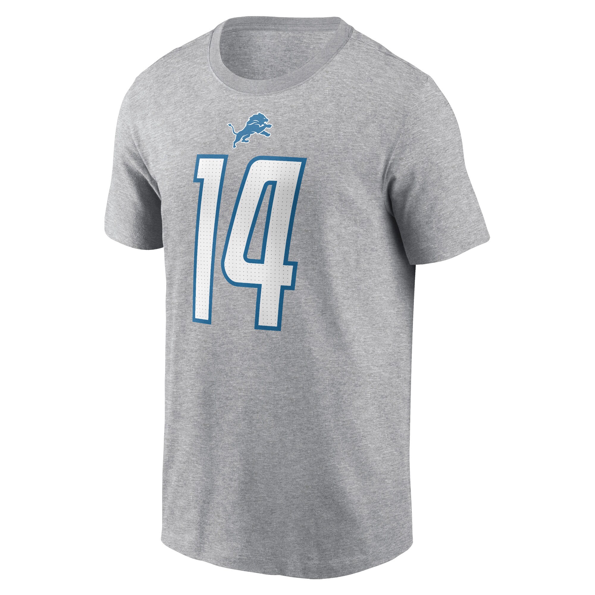 Men's Nike Amon-Ra St. Brown Gray Detroit Lions Player Name & Number T-Shirt