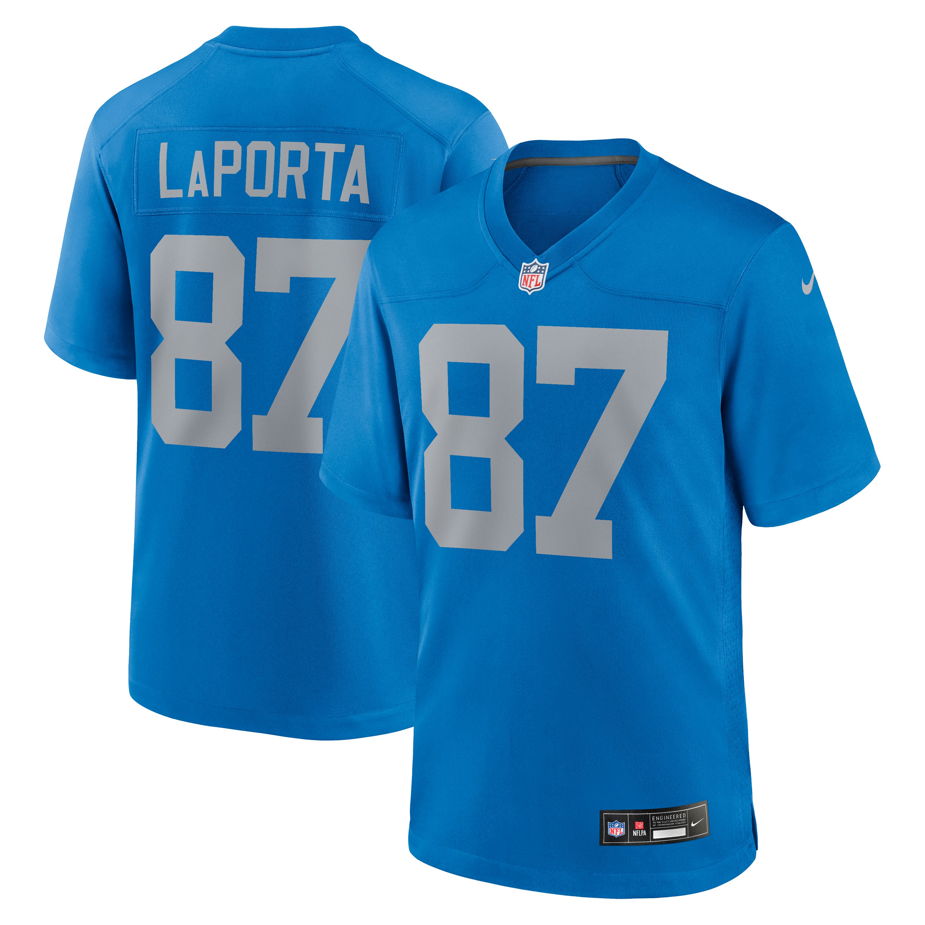 Men's Nike Sam LaPorta Blue Detroit Lions Alternate Game Jersey