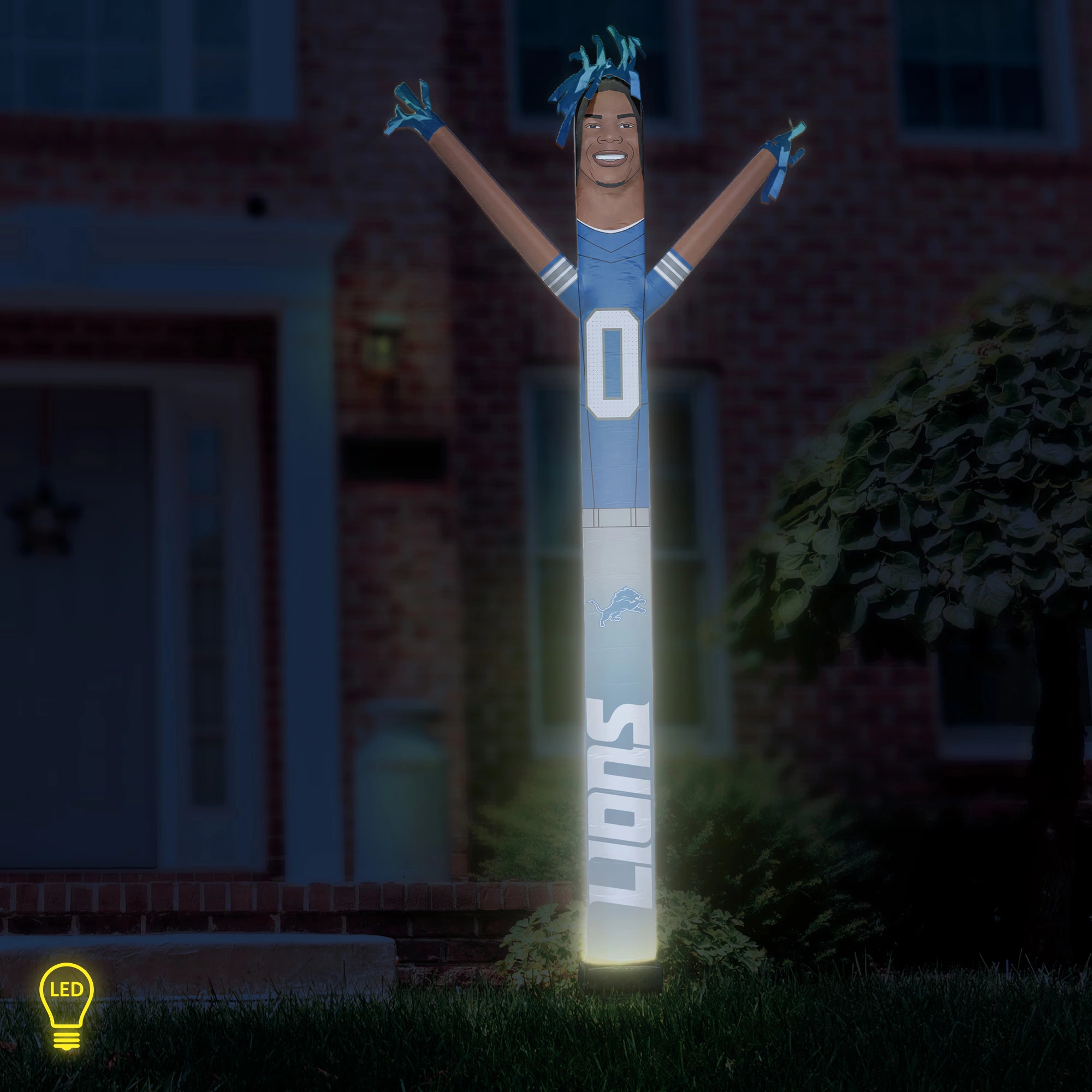 Jahmyr Gibbs Detroit Lions 8' Inflatable Crazy Sports Player 5 Jahmyr Gibbs Detroit Lions 8' Inflatable Crazy Sports Player