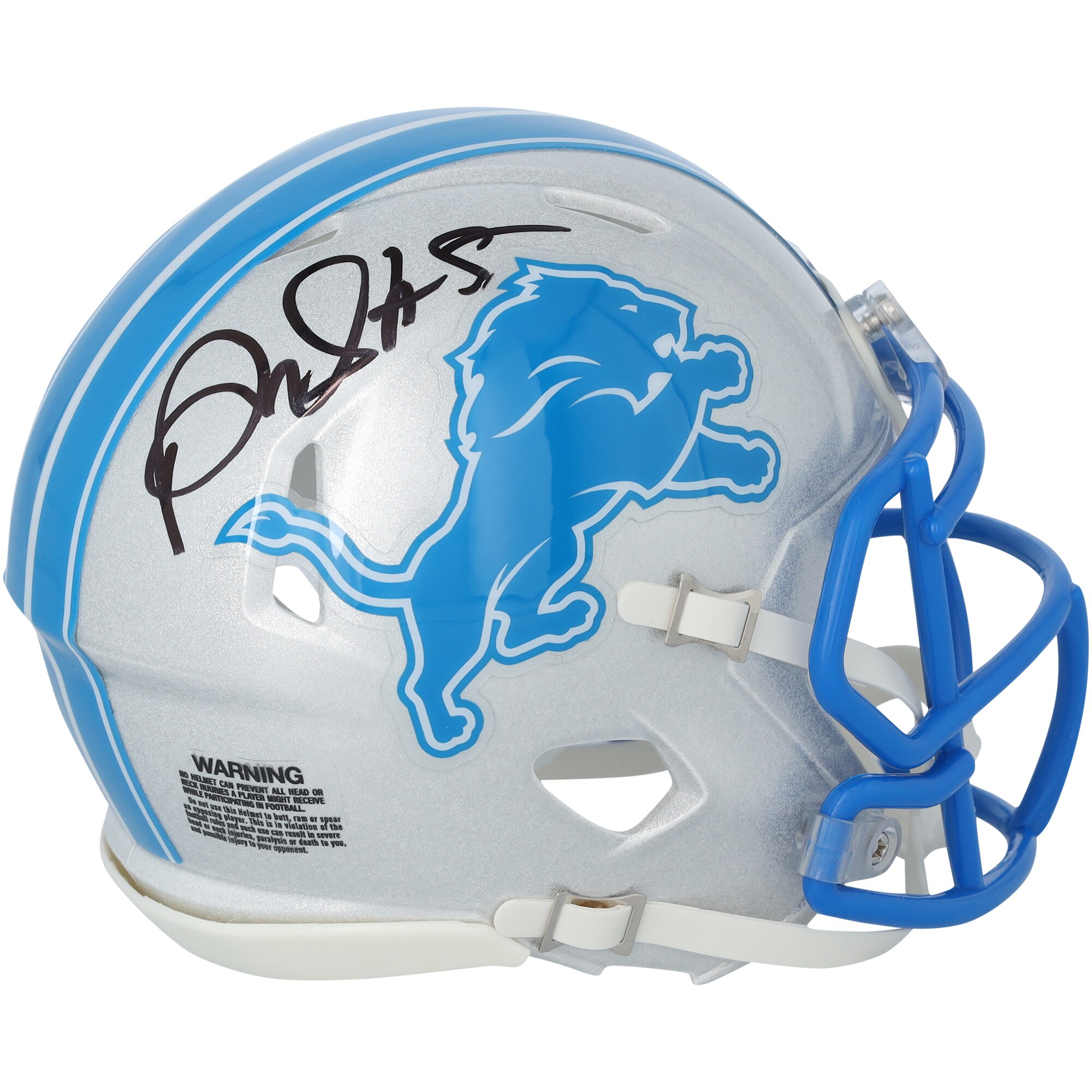 David Montgomery Detroit Lions Autographed Riddell Speed Mini Helmet