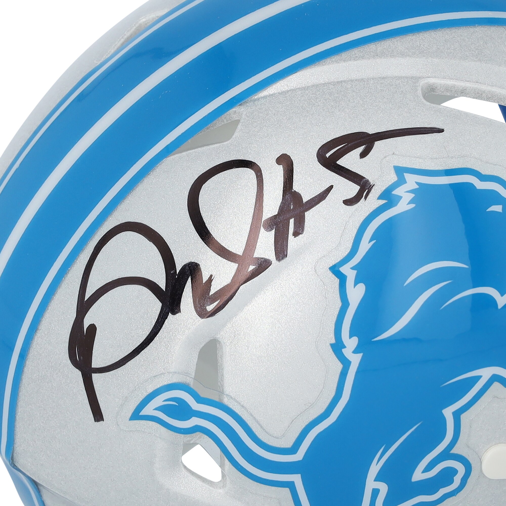 David Montgomery Detroit Lions Autographed Riddell Speed Mini Helmet