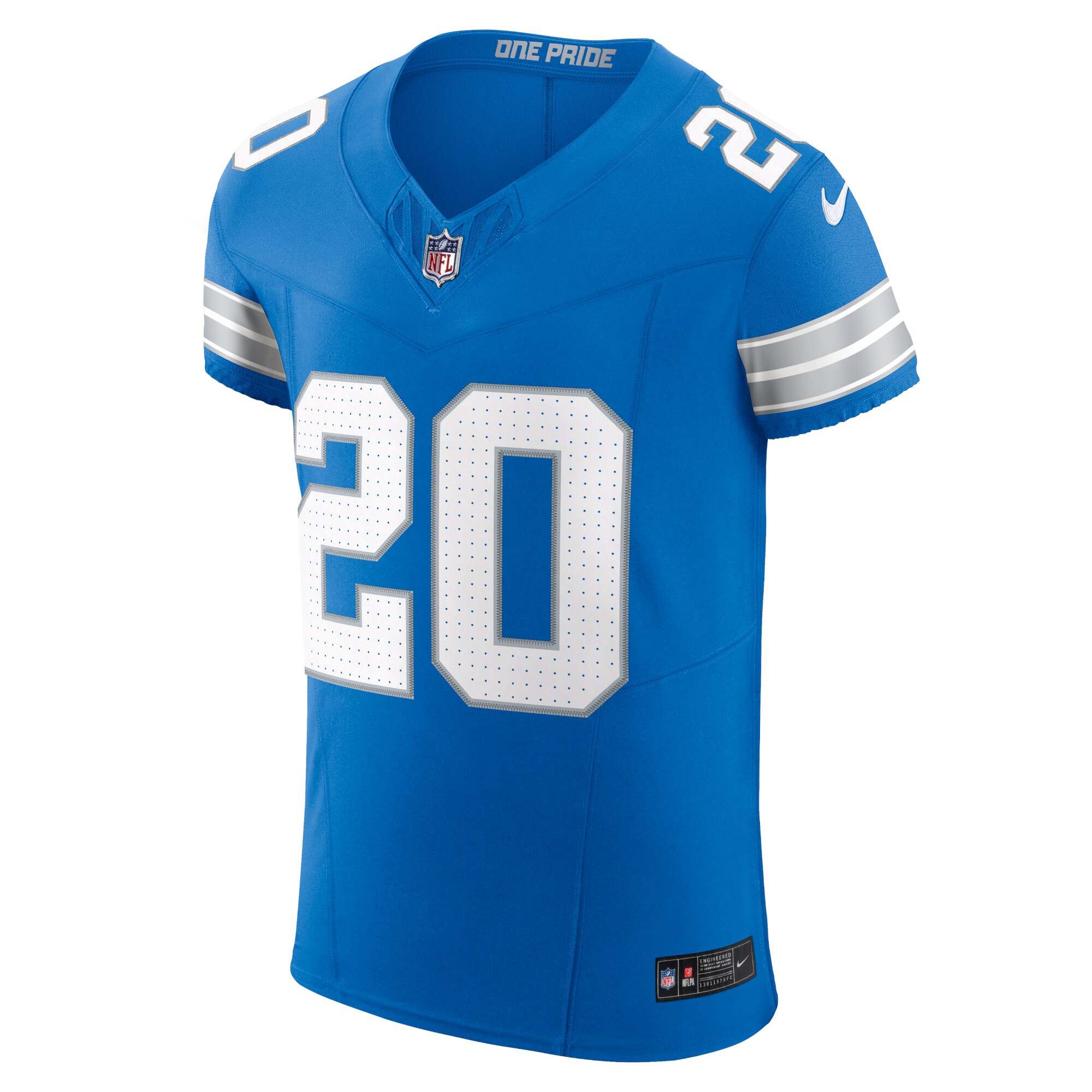 Men's Nike Barry Sanders Blue Detroit Lions Vapor F.U.S.E. Elite Jersey