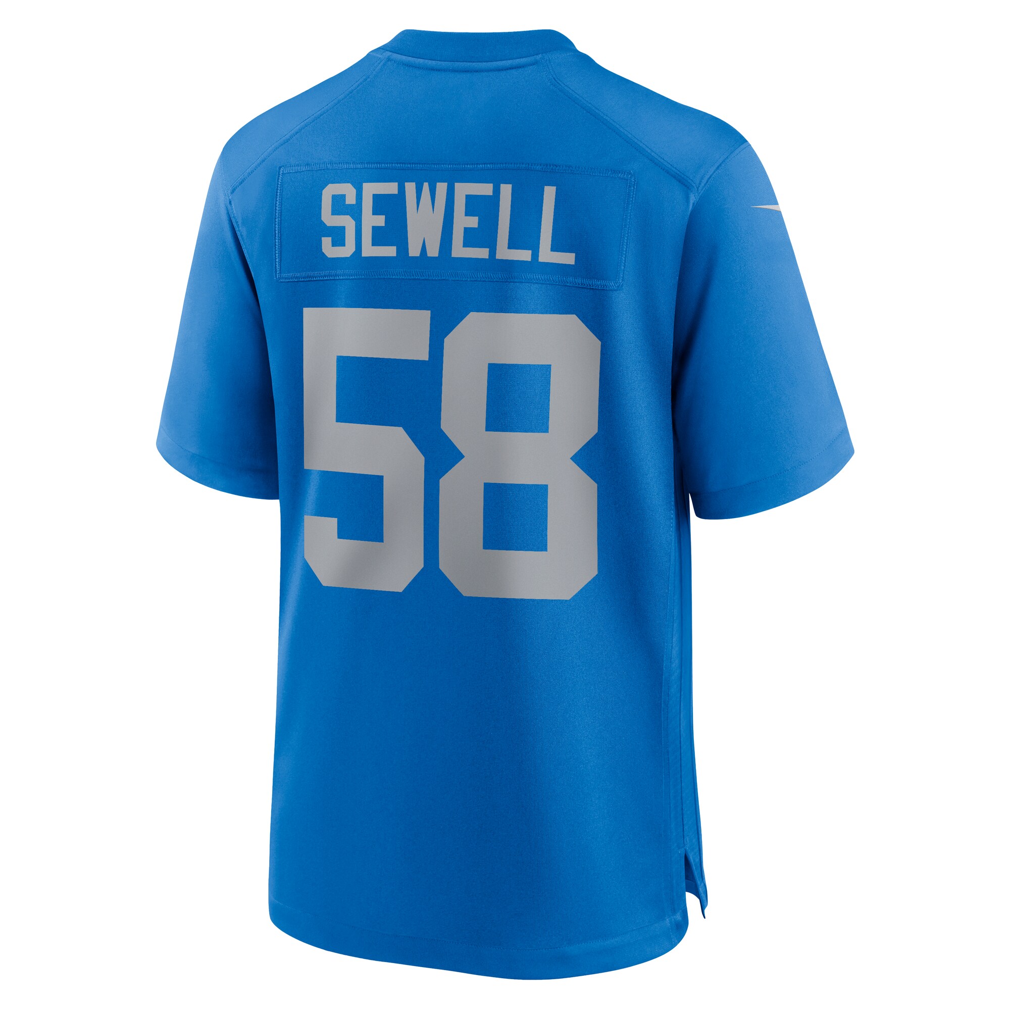 Men's Nike Penei Sewell Blue Detroit Lions Alternate Game Jersey 3 Men's Nike Penei Sewell Blue Detroit Lions Alternate Game Jersey