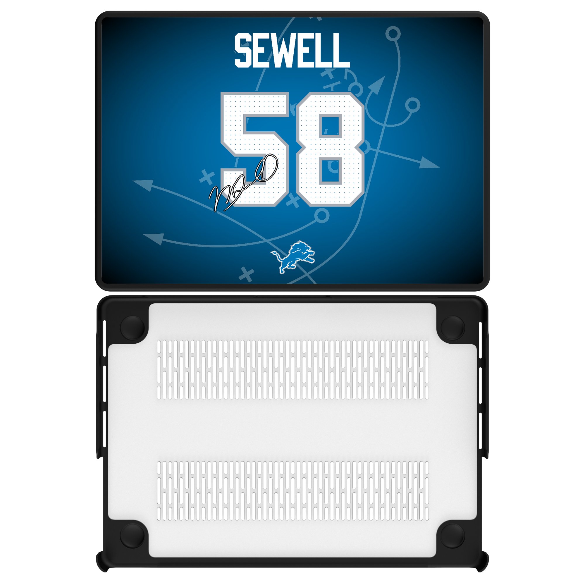 Keyscaper Penei Sewell Detroit Lions MacBook Case