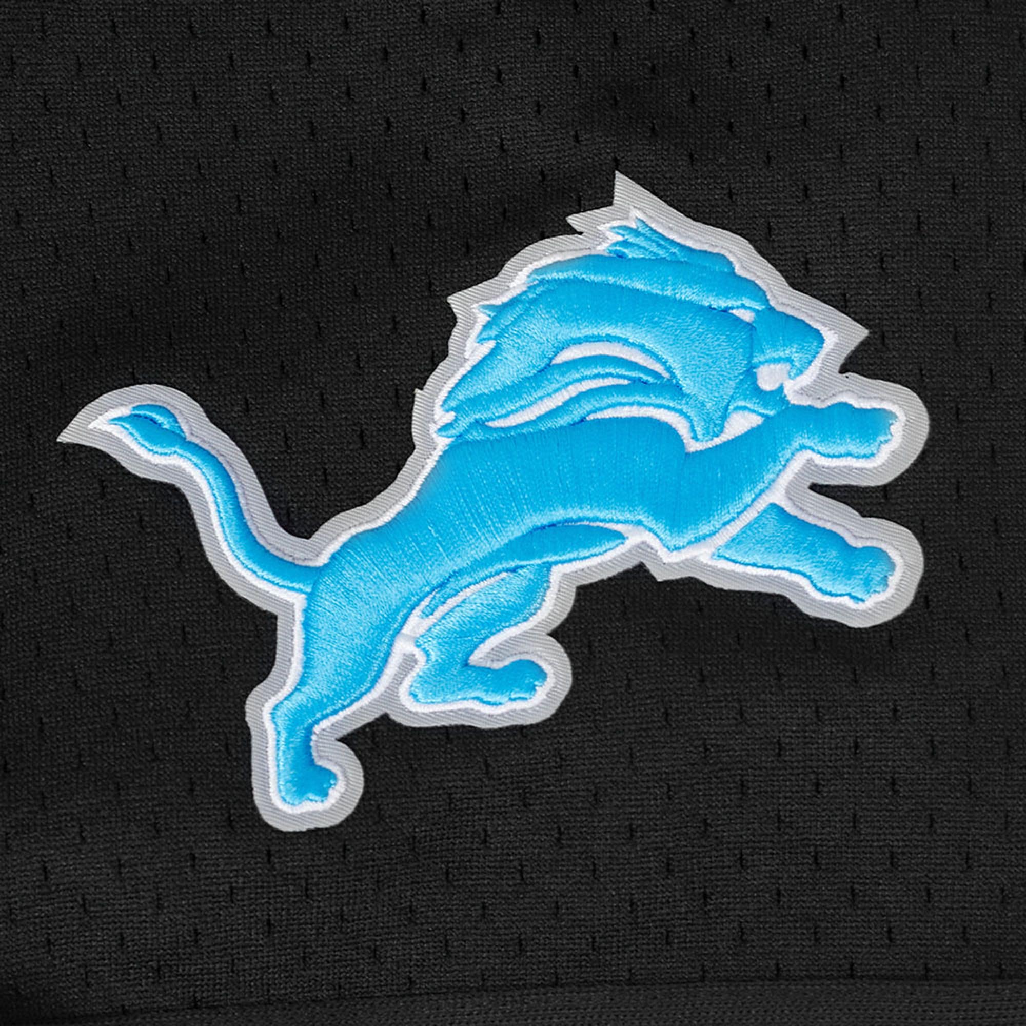 Men's Pro Standard Amon-Ra St. Brown Black Detroit Lions Player Name & Number Mesh Button-Up Baseball Shirt 4 Men's Pro Standard Amon-Ra St. Brown Black Detroit Lions Player Name & Number Mesh Button-Up Baseball Shirt