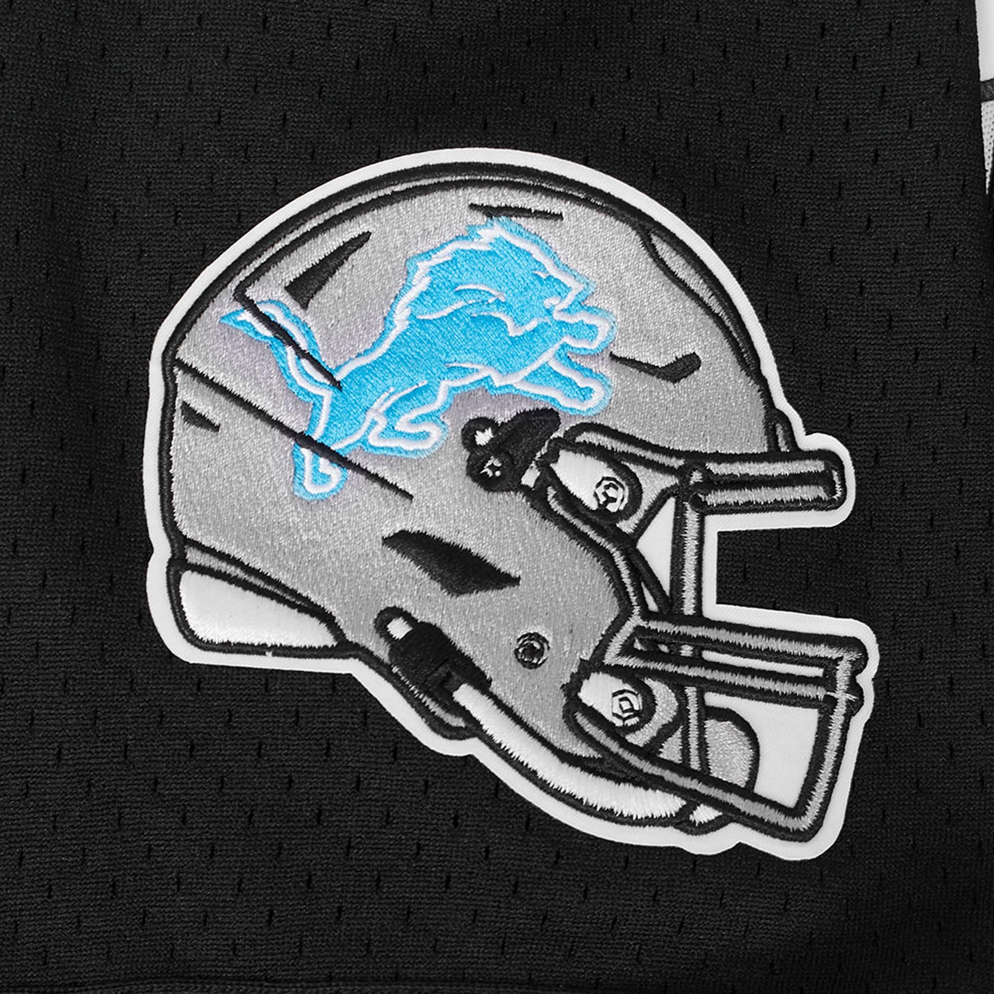 Men's Pro Standard Amon-Ra St. Brown Black Detroit Lions Player Name & Number Mesh Button-Up Baseball Shirt 6 Men's Pro Standard Amon-Ra St. Brown Black Detroit Lions Player Name & Number Mesh Button-Up Baseball Shirt