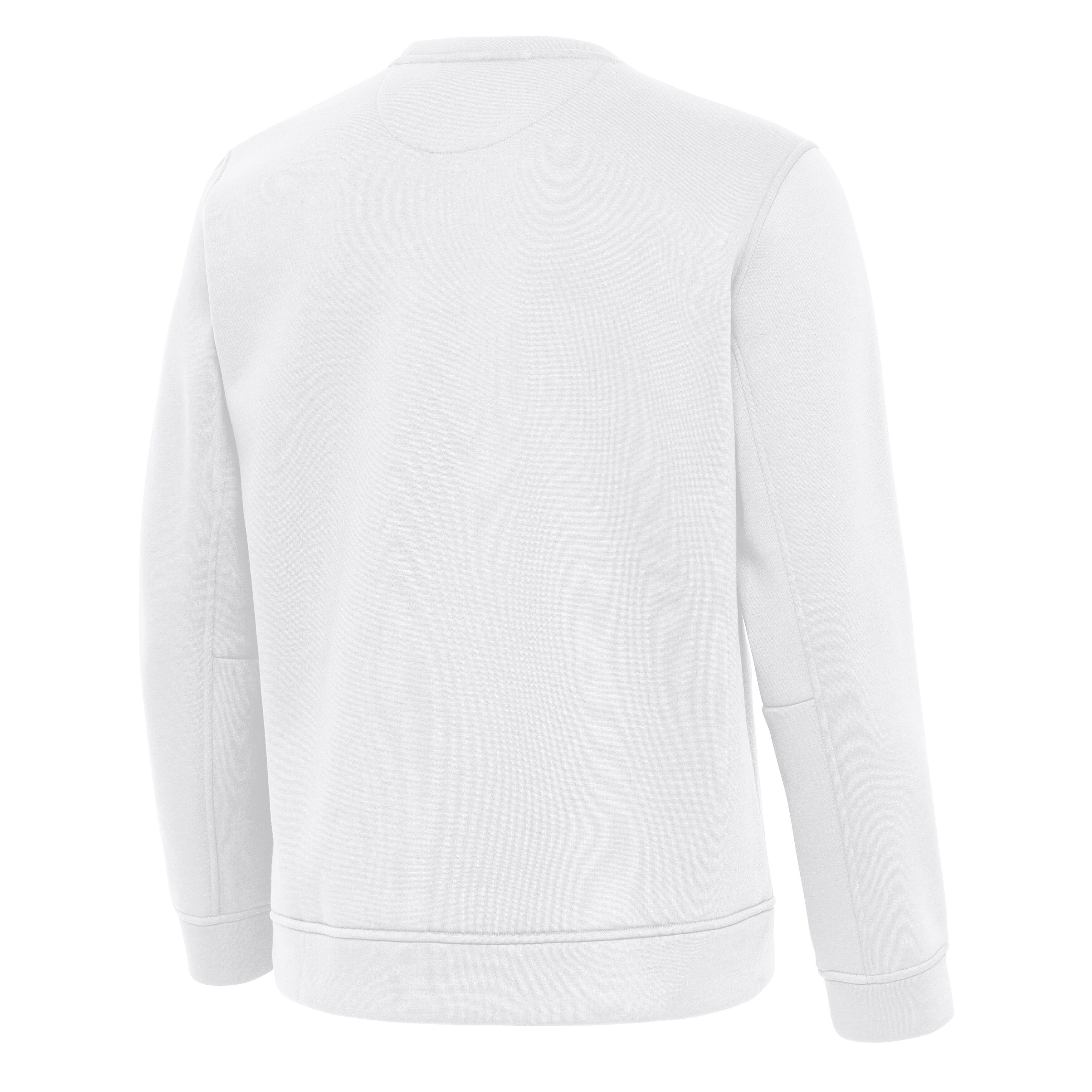 Men's Antigua White Detroit Lions Relevant Lightweight Pullover Sweatshirt 3 Men's Antigua White Detroit Lions Relevant Lightweight Pullover Sweatshirt