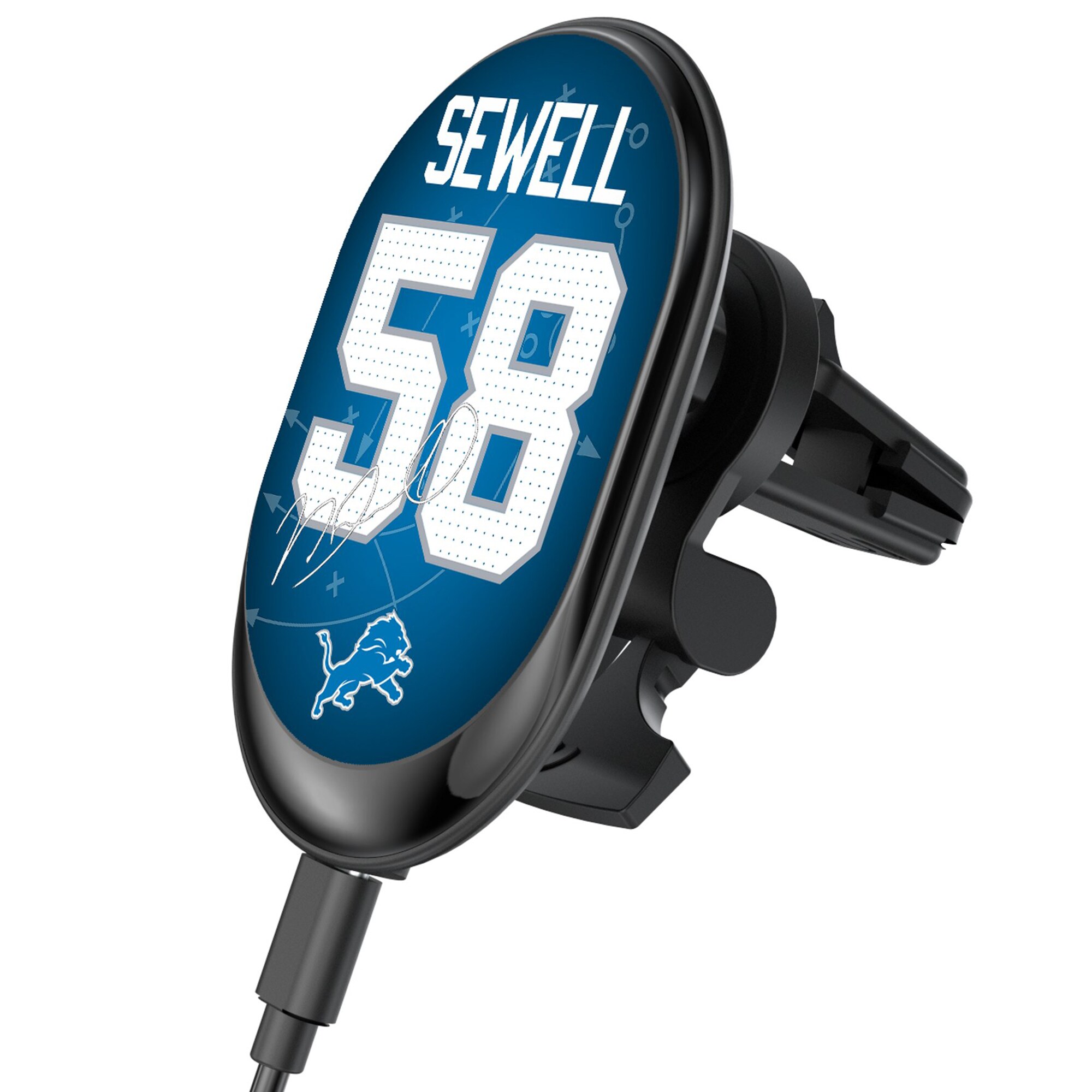 Keyscaper Penei Sewell Detroit Lions Wireless Magnetic Car Charger