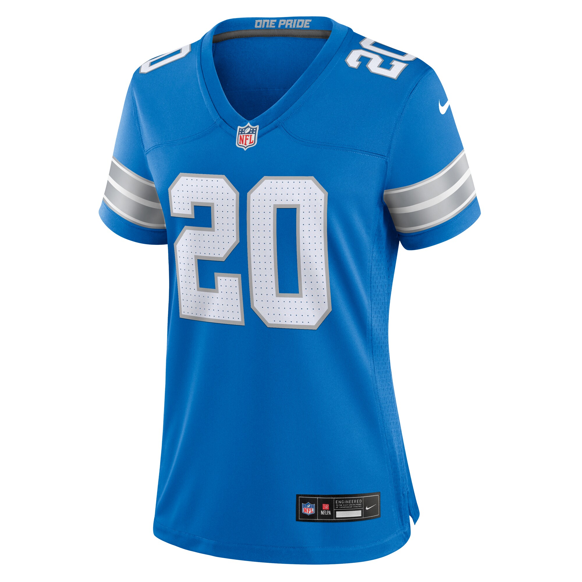 Women's Nike Barry Sanders Blue Detroit Lions Retired Player Game Jersey
