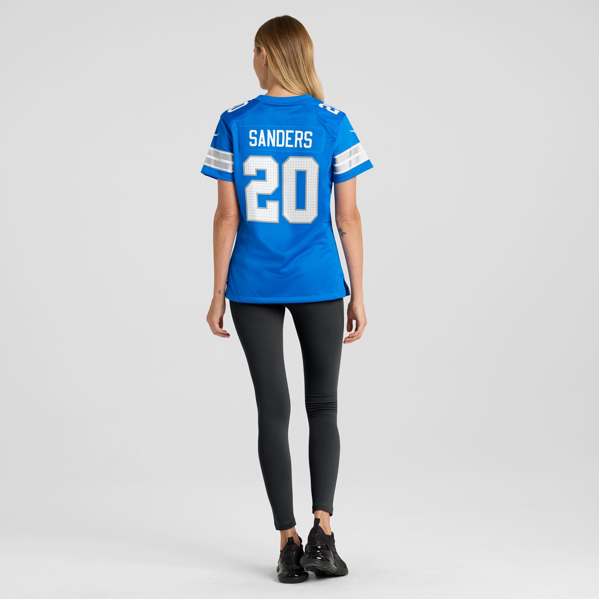 Women's Nike Barry Sanders Blue Detroit Lions Retired Player Game Jersey