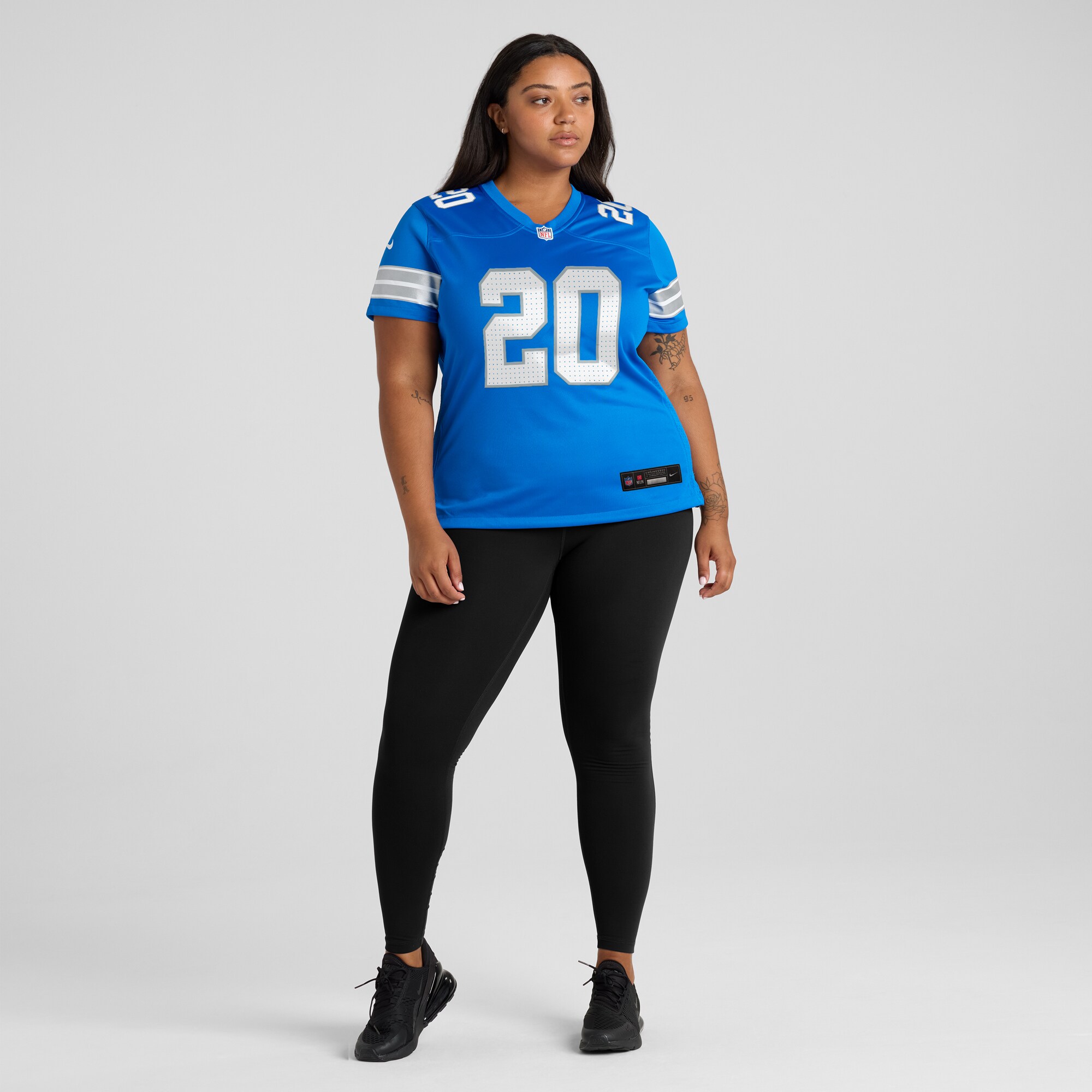 Women's Nike Barry Sanders Blue Detroit Lions Retired Player Game Jersey