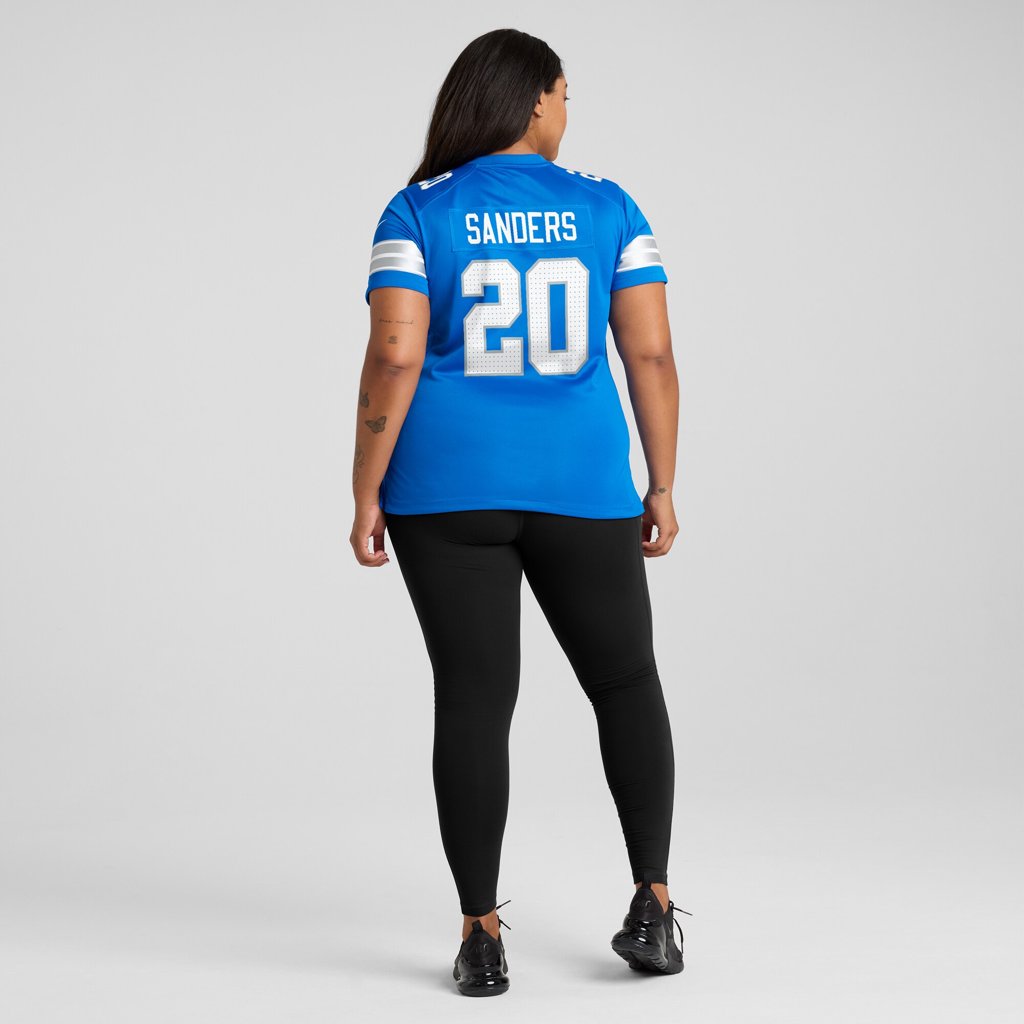 Women's Nike Barry Sanders Blue Detroit Lions Retired Player Game Jersey