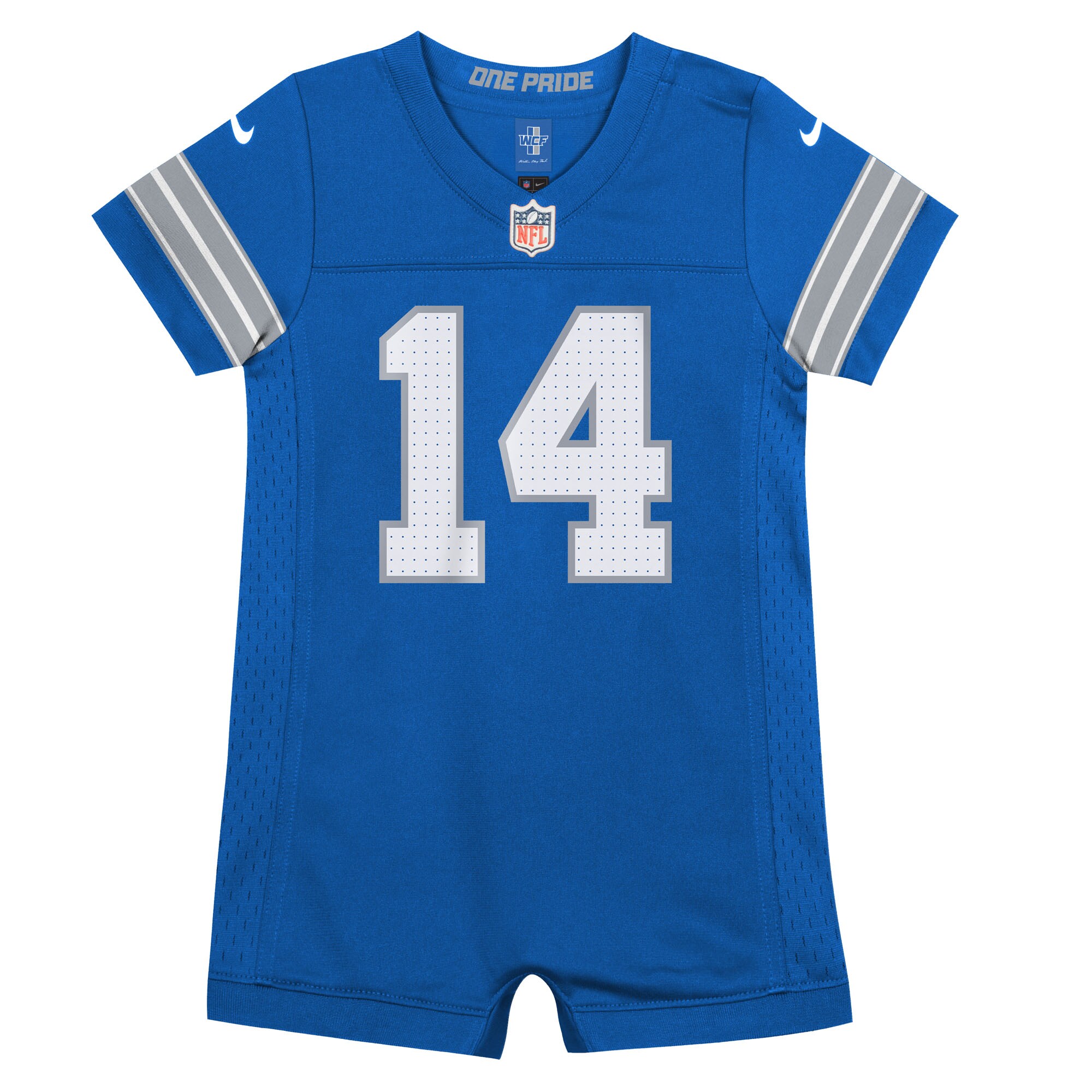 Newborn & Infant Nike Amon-Ra St. Brown Blue Detroit Lions Game Romper Jersey