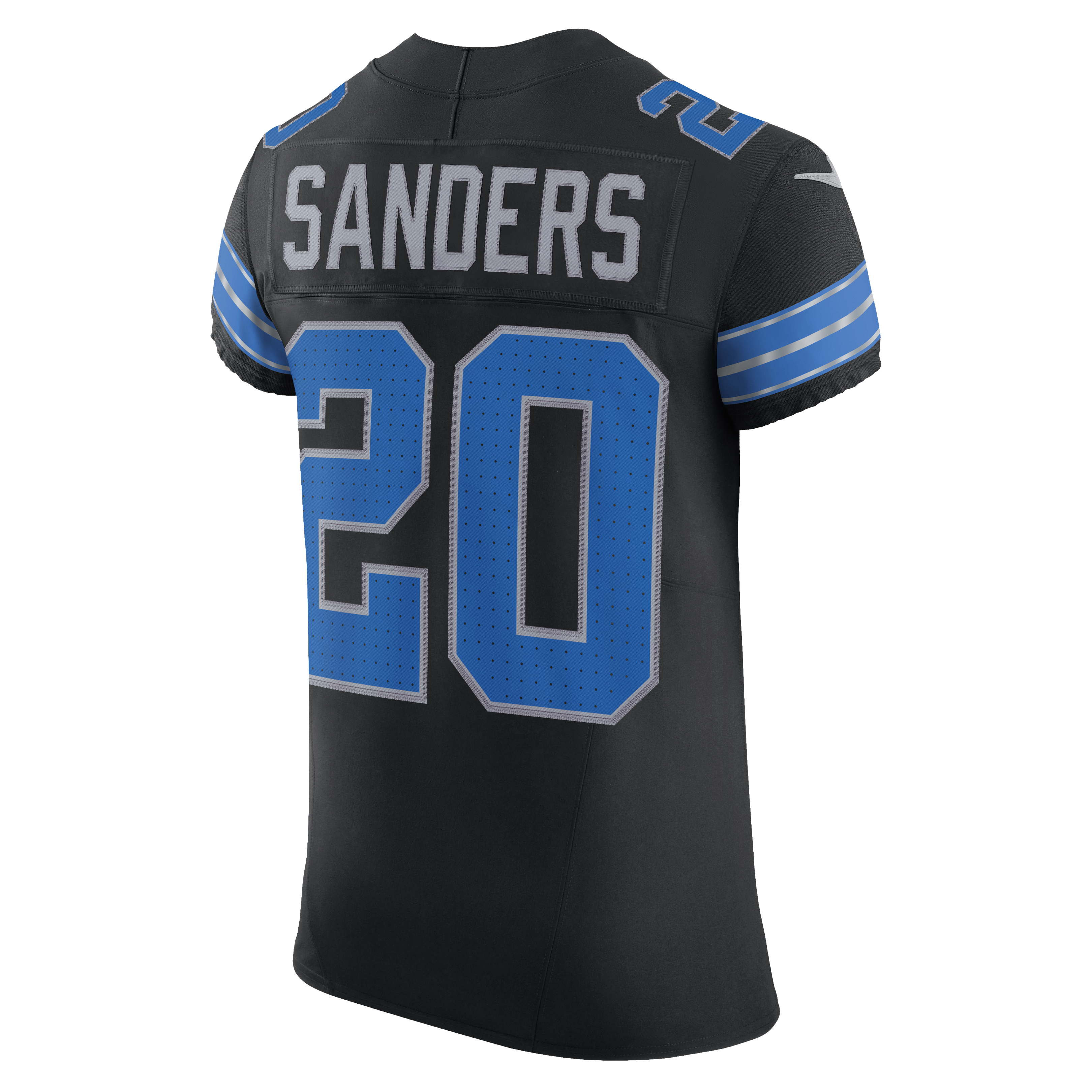 Men's Nike Barry Sanders Black Detroit Lions Alternate Vapor F.U.S.E. Elite Jersey