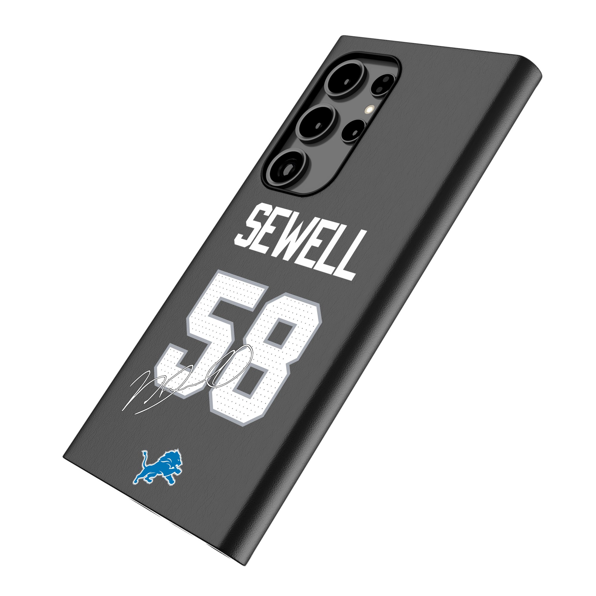 Keyscaper Penei Sewell Black Detroit Lions Galaxy Magnetic Bump Case