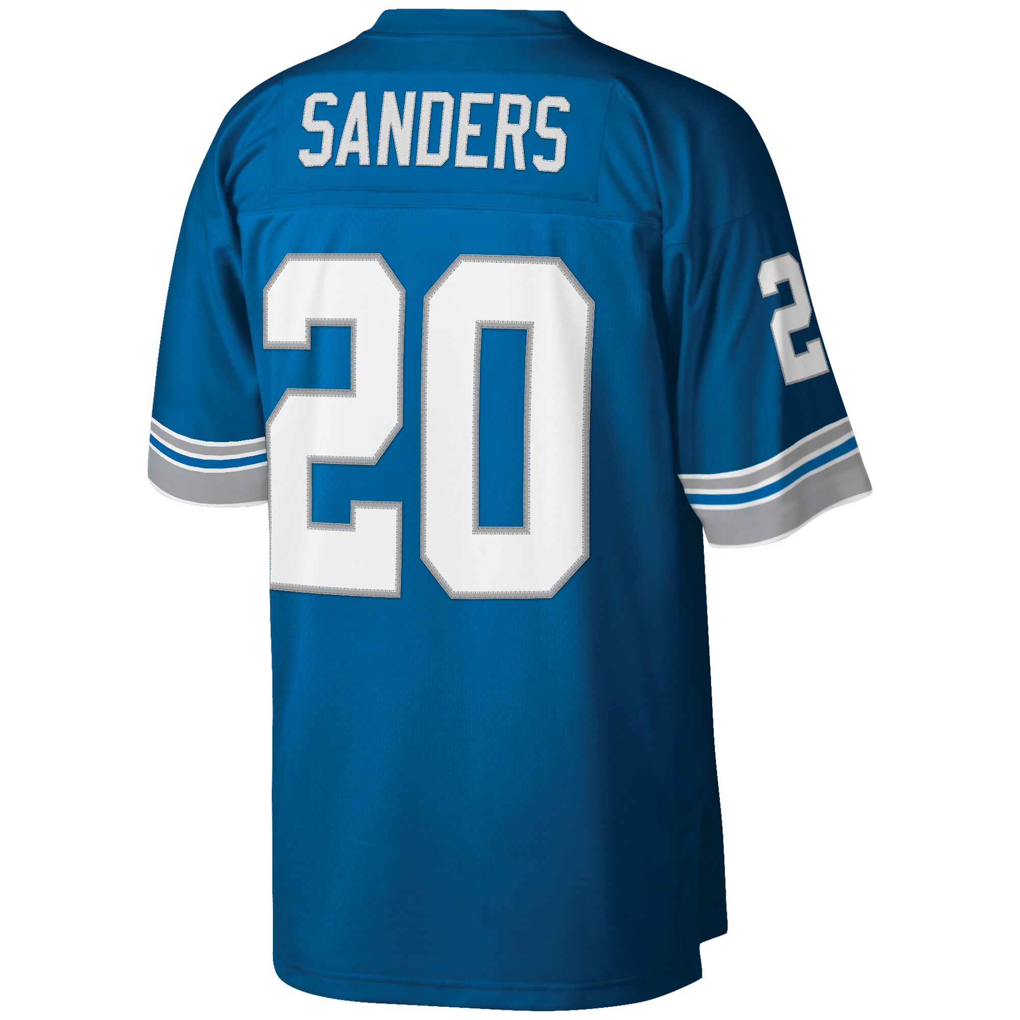 Men's Mitchell & Ness Barry Sanders Blue Detroit Lions Big & Tall 1996 Retired Player Replica Jersey 3 Men's Mitchell & Ness Barry Sanders Blue Detroit Lions Big & Tall 1996 Retired Player Replica Jersey