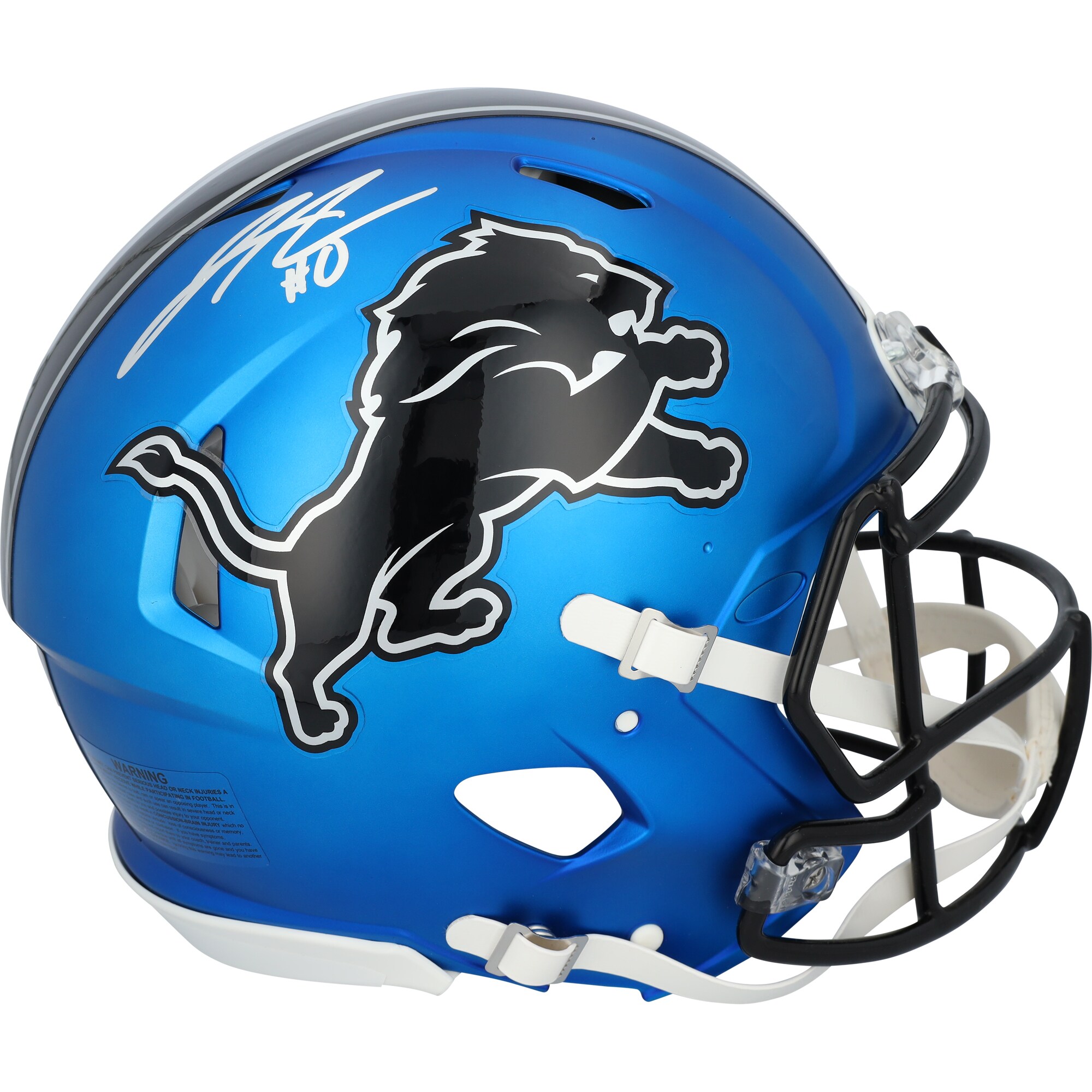 Jahmyr Gibbs Detroit Lions Autographed Riddell 2024 Alternate Speed Authentic Helmet