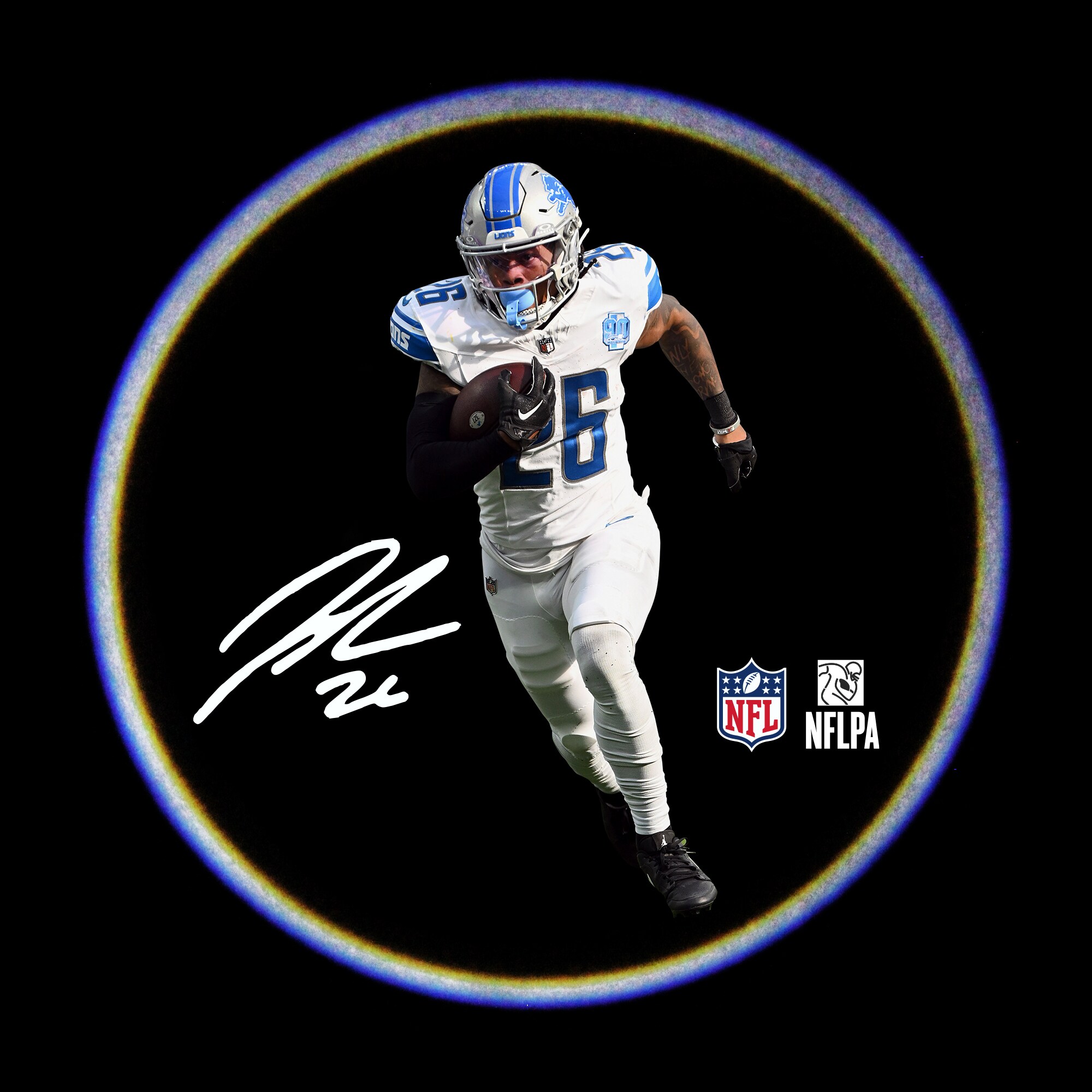 Detroit Lions Jahmyr Gibbs LED Car Door Light