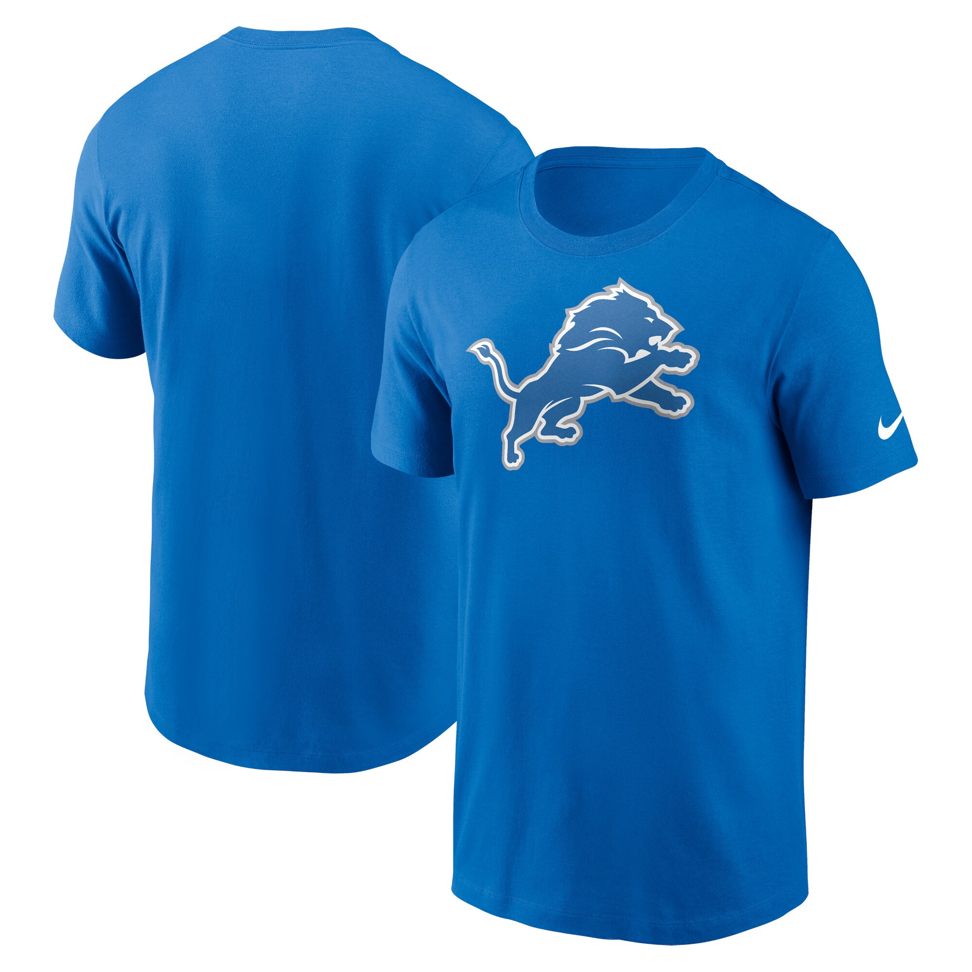 Men's Nike Blue Detroit Lions Primetime Logo Essential T-Shirt