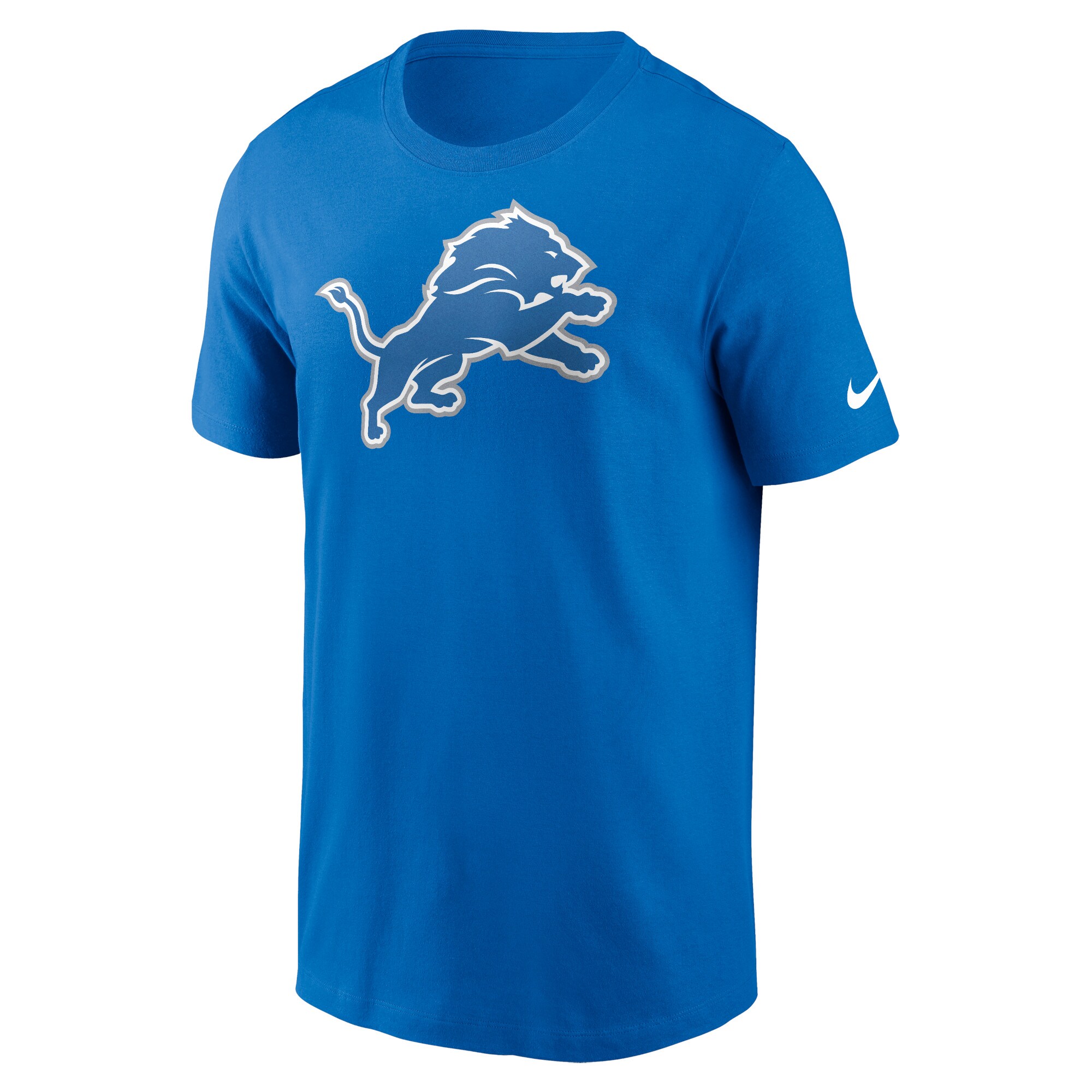 Men's Nike Blue Detroit Lions Primetime Logo Essential T-Shirt