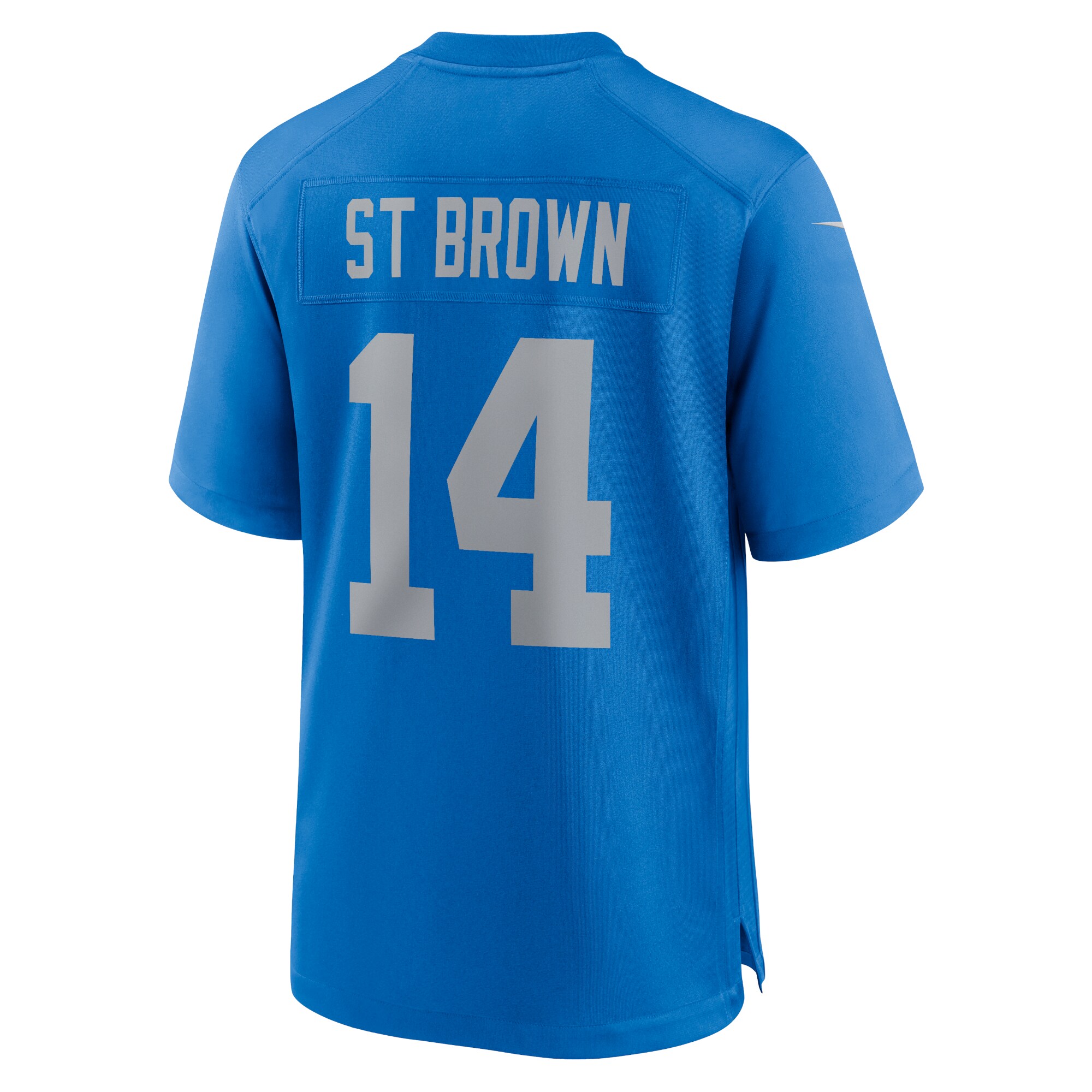 Men's Nike Amon-Ra St. Brown Blue Detroit Lions Alternate Game Jersey 3 Men's Nike Amon-Ra St. Brown Blue Detroit Lions Alternate Game Jersey