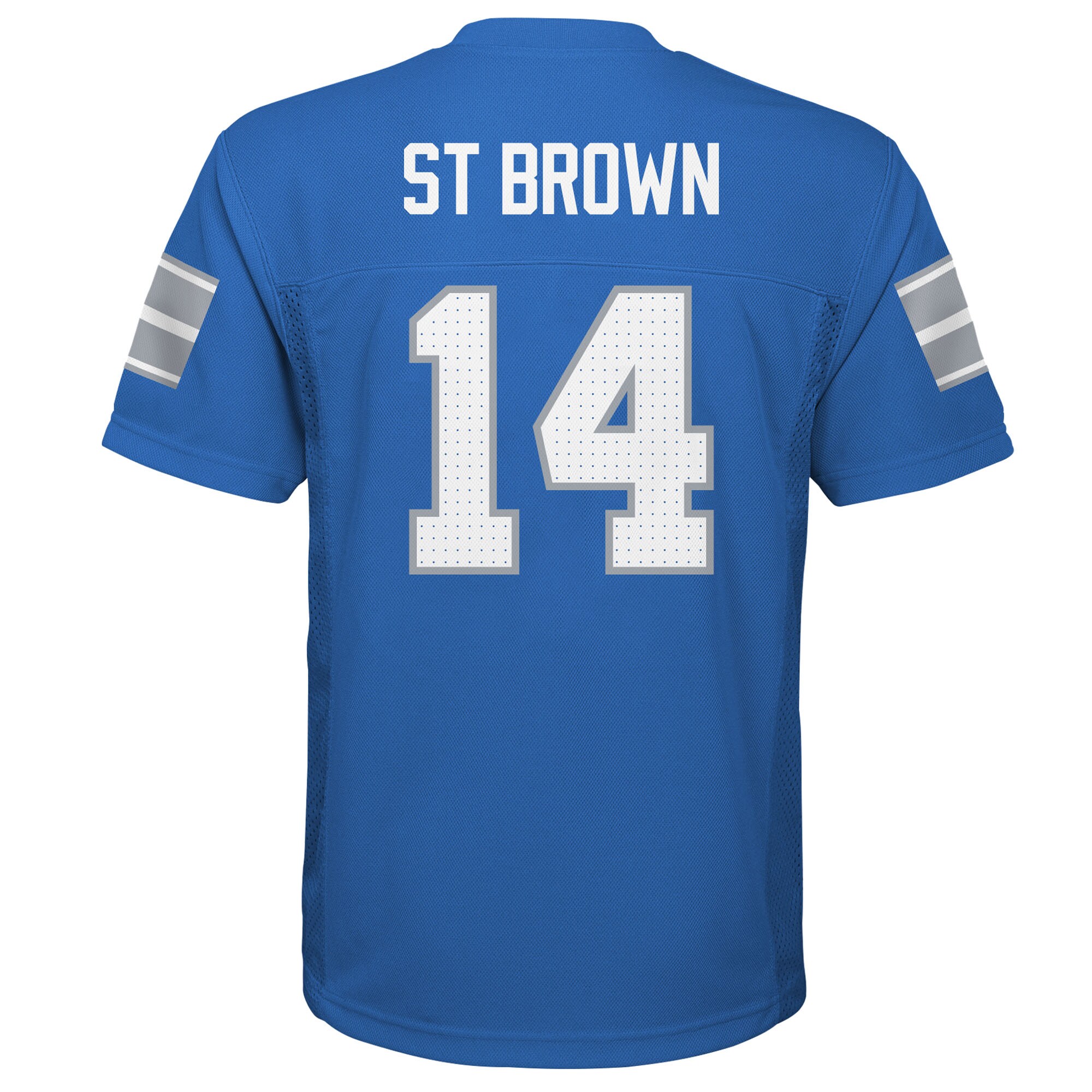 Preschool Outerstuff Amon-Ra St. Brown Blue Detroit Lions Replica Player Jersey 3 Preschool Outerstuff Amon-Ra St. Brown Blue Detroit Lions Replica Player Jersey