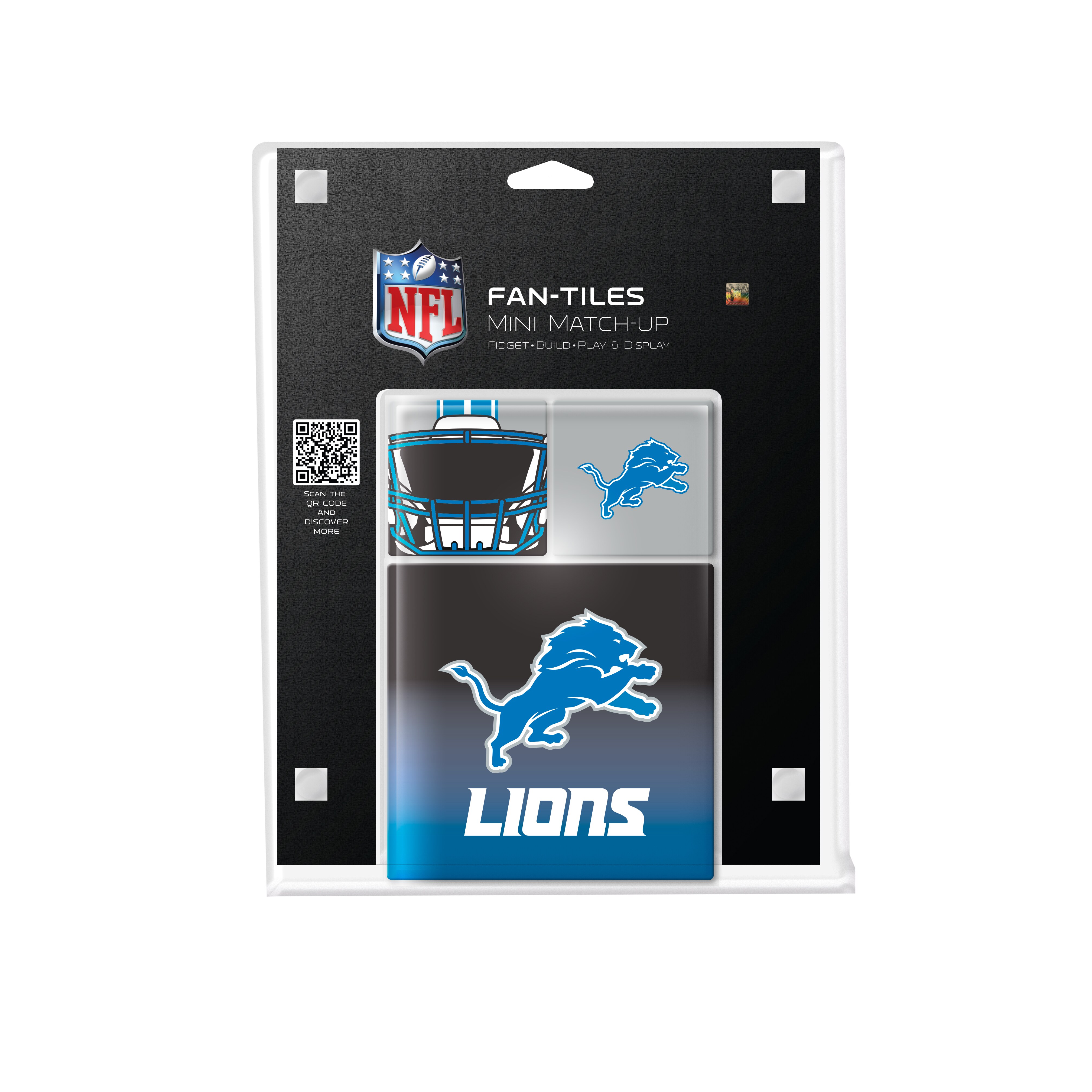 Detroit Lions 17-Piece Fan Tile Set 6 Detroit Lions 17-Piece Fan Tile Set