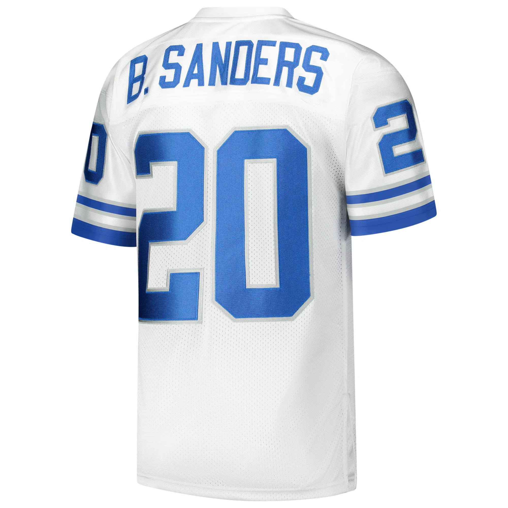 Men's Mitchell & Ness Barry Sanders White Detroit Lions 1994 Authentic Throwback Retired Player Jersey