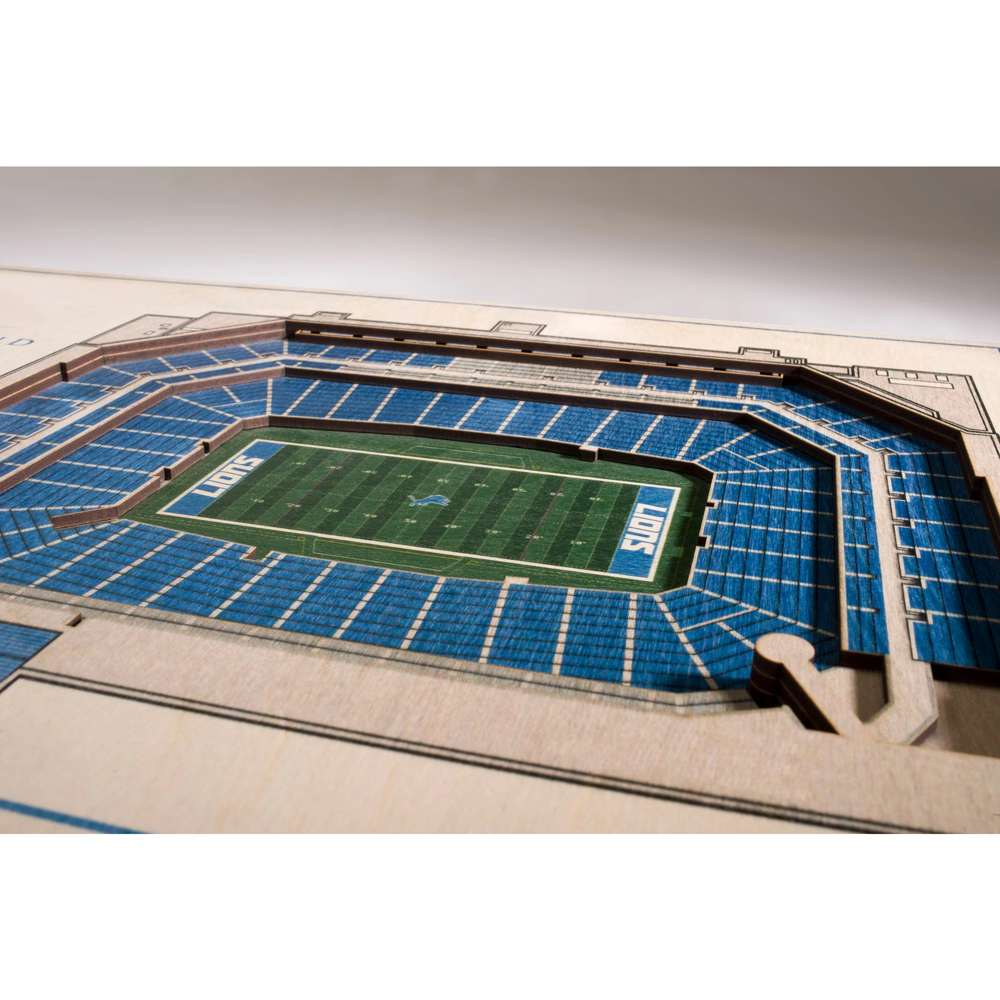 Detroit Lions 17'' x 13'' 5-Layer StadiumViews 3D Wall Art 3 Detroit Lions 17'' x 13'' 5-Layer StadiumViews 3D Wall Art