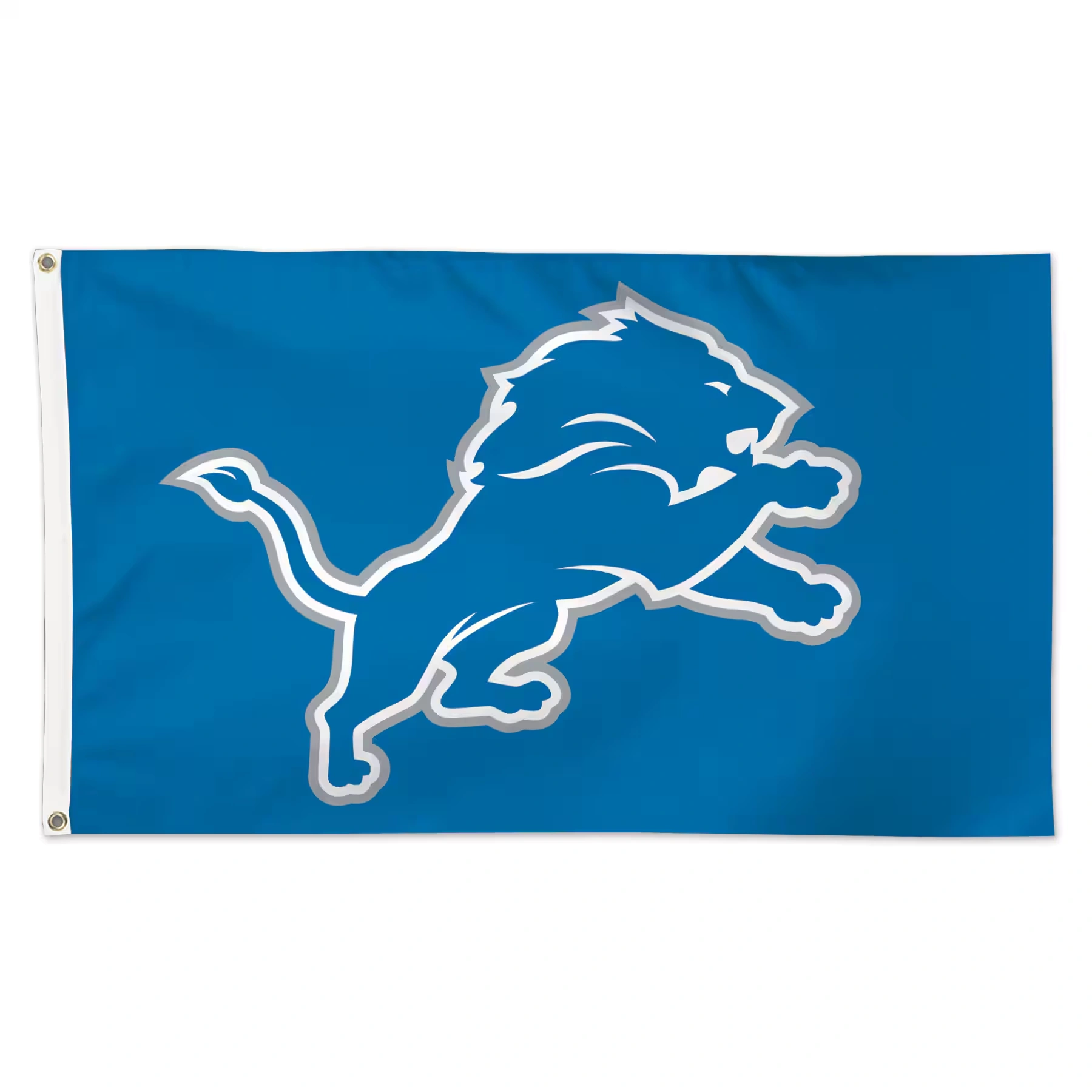 WinCraft Detroit Lions Single-Sided 3' x 5' Deluxe Mascot Flag