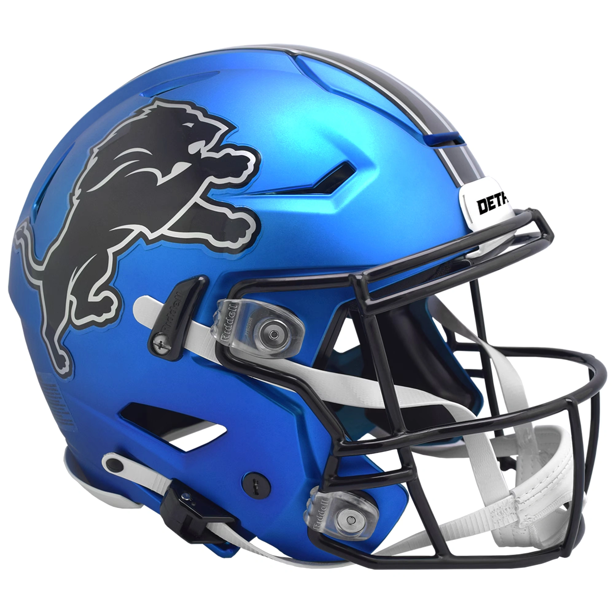 Riddell #1 Detroit Lions 2024 On-Field Alternate Speed Flex Authentic Helmet